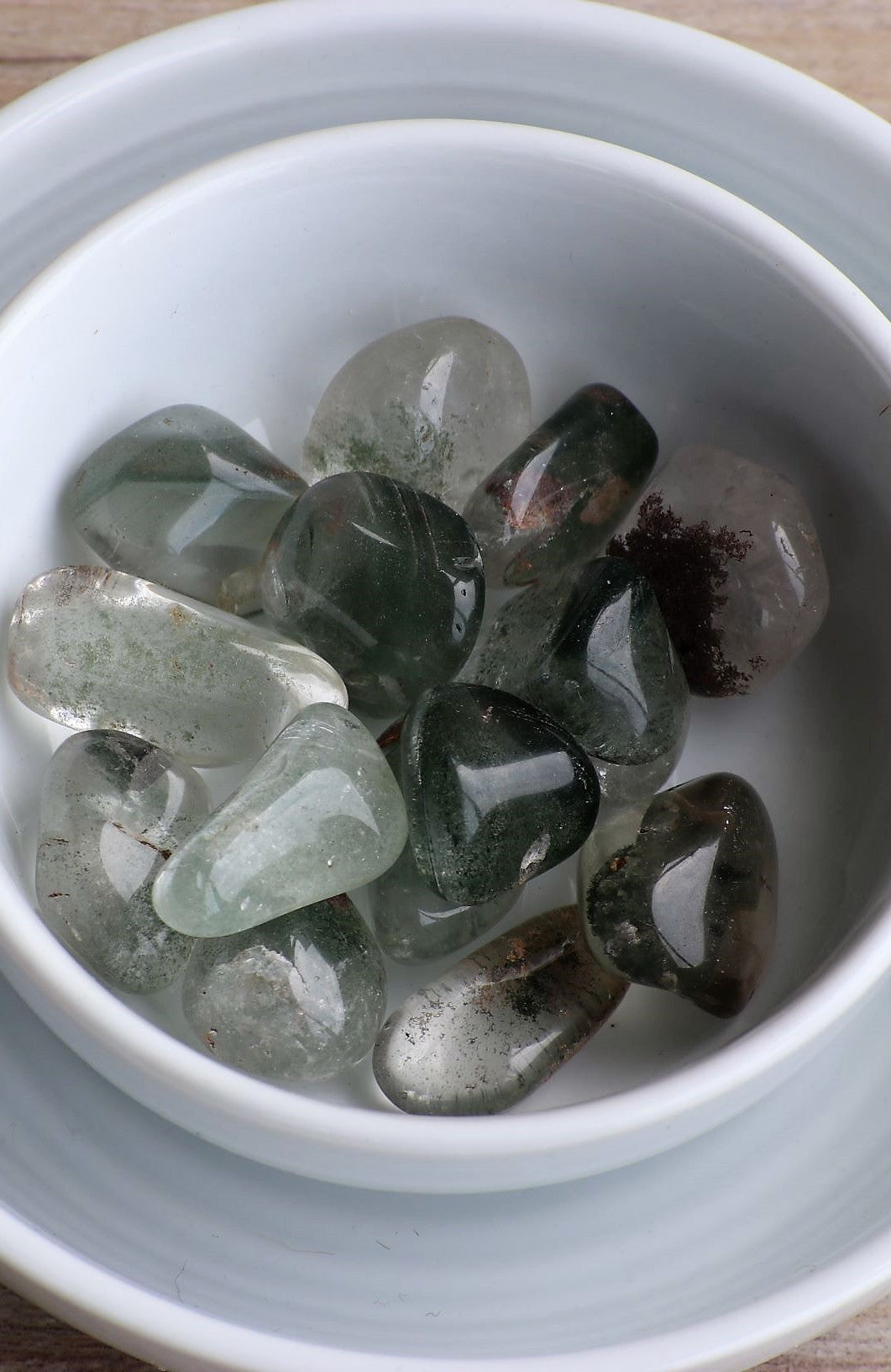 Chlorite Quartz Tumbled Stone